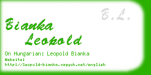 bianka leopold business card